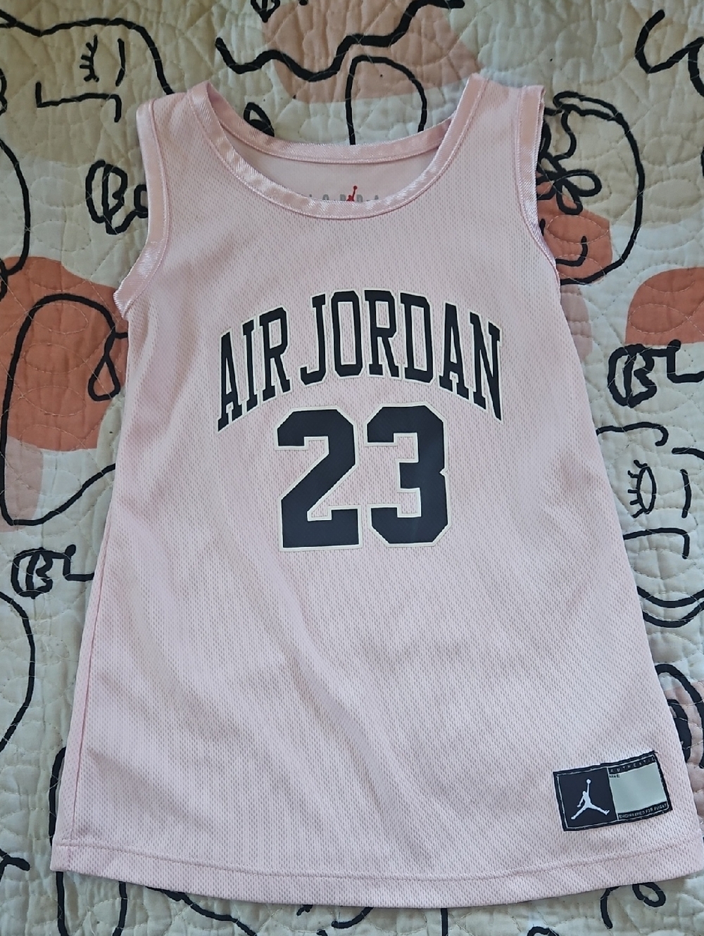 Jordan Girls Pink Air Jordan 23 Sleeveless Tank